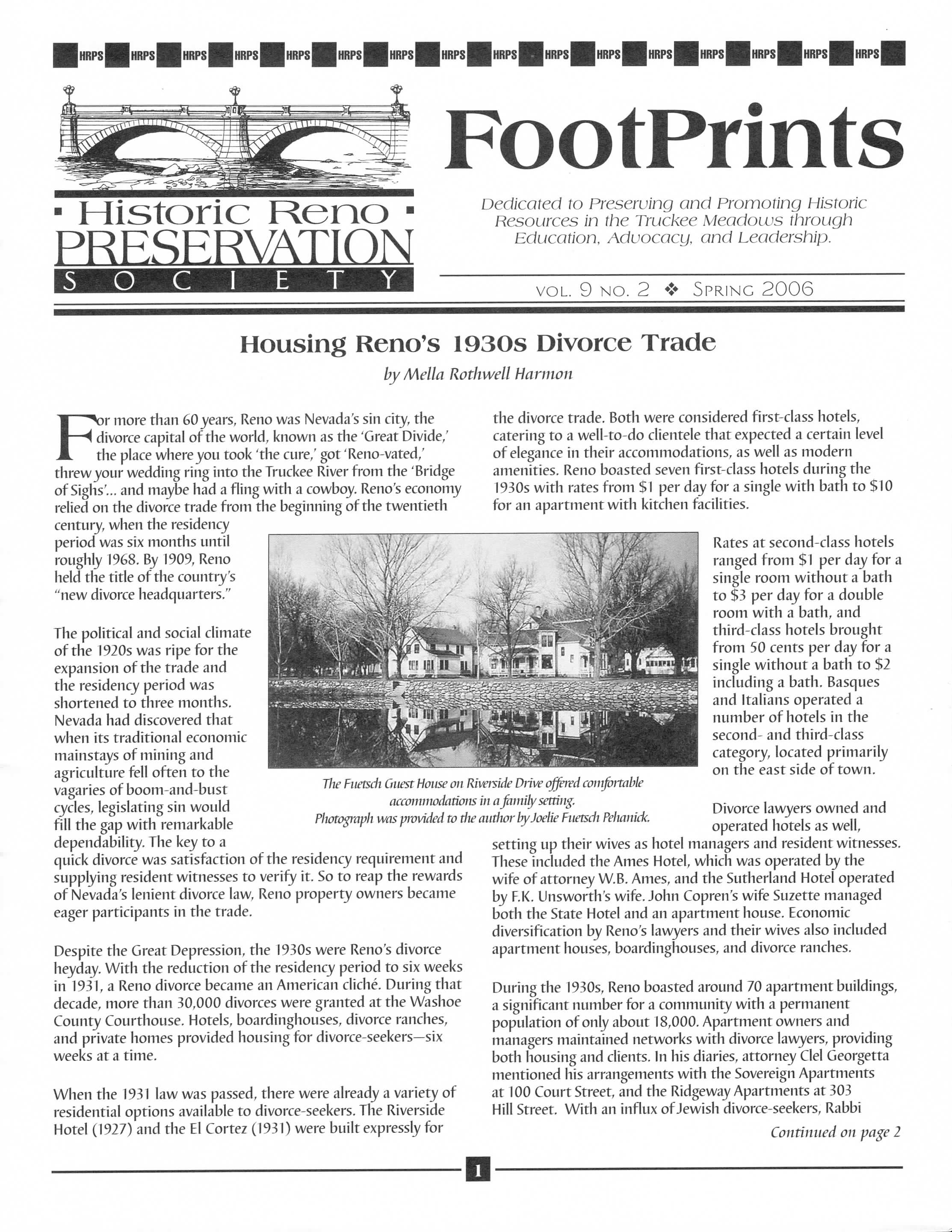 FootPrints Volume 9, Number 2, Spring 2006